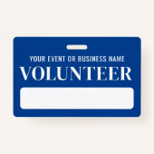 Blue White Volunteer Ausweis (Vorderseite)