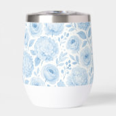 Blue White Watercolor Floral Pattern (Vorderseite)