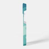 "Blue & White Wave Minimalist Phone Case – Calm  iPhone Hülle (Linke Seite)