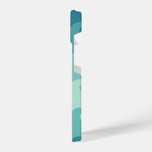 "Blue & White Wave Minimalist Phone Case – Calm  iPhone Hülle (Linke Seite)