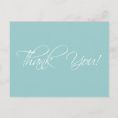 Blue White Wedding Vielen Dank Postkarten (Vorderseite)