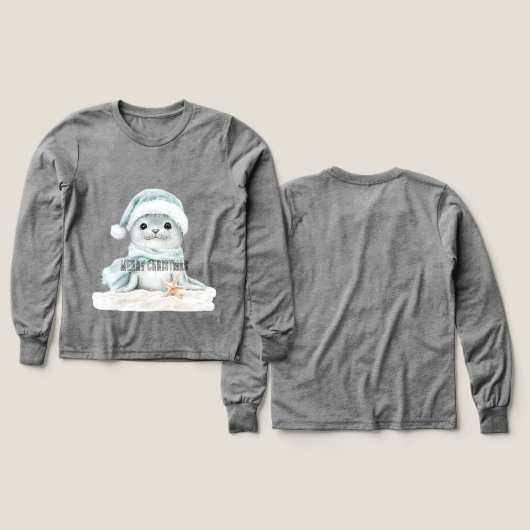 Blue White Weihnachtsmannmütze Scarf Siegel Weihna (Design Vorder- & Rückseite)