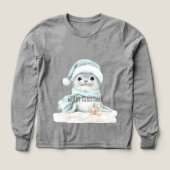 Blue White Weihnachtsmannmütze Scarf Siegel Weihna (Design Vorderseite)