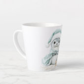 Blue White Weihnachtsmannmütze Scarf Siegel Weihna Milchtasse (Linke Ecke)