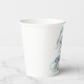 Blue White Weihnachtsmannmütze Scarf Siegel Weihna Pappbecher (Rechts)