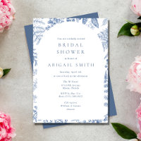 Blue White Willow Floral Brautparty