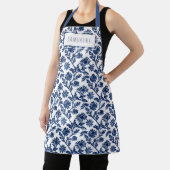 Blue White Womens Apron Schürze (InSitu)