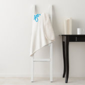 Blue White Your Name Calligraphy Einzigartig Minim Sherpadecke (Beispiel)