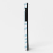 Blue & White Zebra Print iPhone 5 Fall Case-Mate iPhone Hülle (Hinten/Links)
