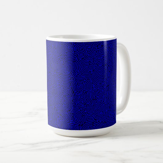 Blue Whorls 15oz Tasse (VorderseiteRechts)