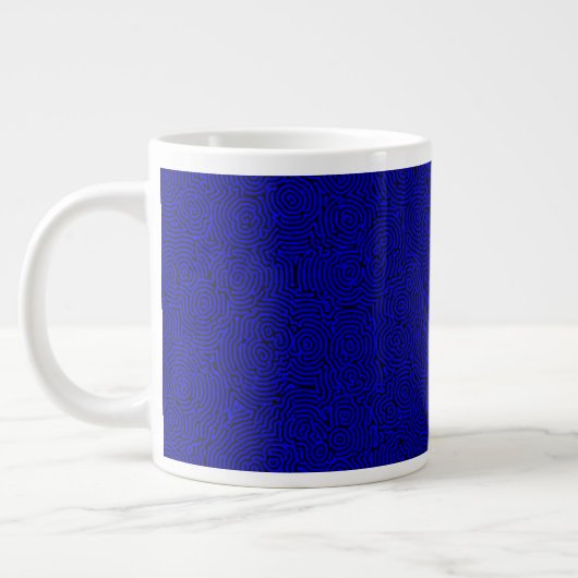Blue Whorls 20oz Tasse (Links)