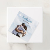 BLUE WHUE CLASSIC SCAN SAVE THE DATE GESCHENKANHÄNGER (Beispiel)