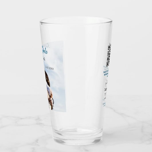 BLUE WHUE CLASSIC SCAN SAVE THE DATE GLAS (Links)