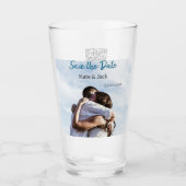 BLUE WHUE CLASSIC SCAN SAVE THE DATE GLAS (Vorderseite)