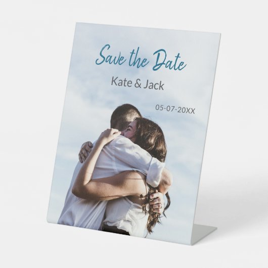 BLUE WHUE CLASSIC SCAN SAVE THE DATE SOCKELSCHILD (Vorderseite)