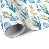 Blue Wiadow Charm Geschenkpapier (Rolleneckpunkt)