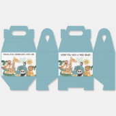 Blue Wild Animal Birthday Geschenkschachtel (Ungeklappt)