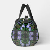 Blue Wild Chicory Blume Abstrakt Personalisiert Duffle Bag (Rechts)