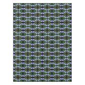 Blue Wild Chicory Blume Abstrakt Tischdecke (Vorderseite)