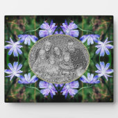 Blue Wild Chicory Blume Ihr Foto hinzufügen Fotoplatte (Vorderseite)