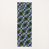 Blue Wild Chicory Blume Muster Personalisiert Yogamatte (Vorderseite)