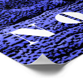 Blue Wild Horses Motivierend No Limits Artwork Poster (Ecke)