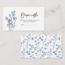 Blue Wildblume Baby Duschdusche Windelwanne Begleitkarte