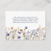 Blue Wildblume Boho Wasserfarbenbücher für Kinder Begleitkarte (Vorderseite)