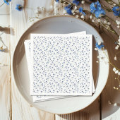 Blue Wildblume Botanischer Garten Brautparty Serviette