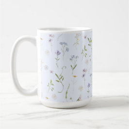 Blue Wildblume Floral elegante Summer Baby Dusche Kaffeetasse