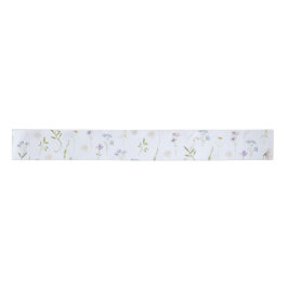 Blue Wildblume Floral eleganter Sommer Satinband