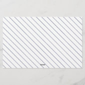 Blue Wildblume Junge Babydusche Wünsche Karte (Rückseite)