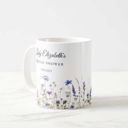 Blue Wildblume Regency Bridal Collection Kaffeetasse (Vorderseite Links)
