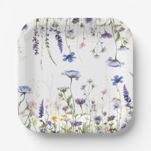 Blue Wildblume Regency Bridal Collection Pappteller