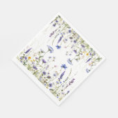 Blue Wildblume Regency Bridal Collection Serviette (Ecke)