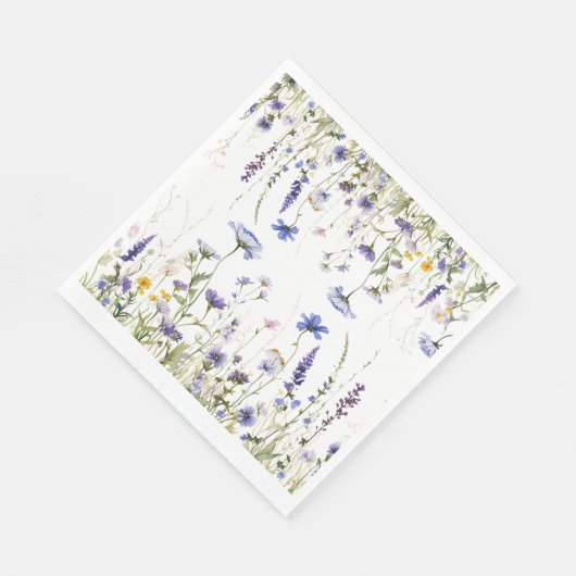 Blue Wildblume Regency Bridal Collection Serviette (Ecke)