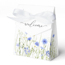 Blue Wildblume Wedding Guest Welcome