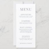 Blue Wildblume Whimsical Hochzeitskarte (Vorderseite)