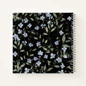 Blue Wildblumen Foto Abschluss Gästebuch Notizblock (Rückseite)