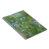 Blue Wildblumen Meadow Blume Art Praxiszeitung Notizblock (Rechte Seite)