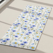 Blue Wildflower Meadow Yogamatte