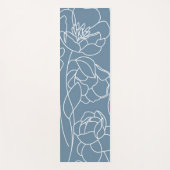 Blue Wildflower Modern Yogamatte (Vorderseite)