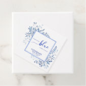Blue Wildflower Something Blue Baby Shower Geschenkanhänger (Beispiel)