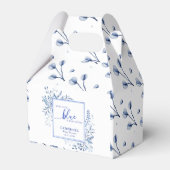 Blue Wildflower Something Blue Baby Shower Geschenkschachtel (Vorderseite)