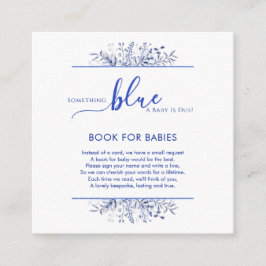 Blue Wildflower Something Blue Books for Baby Begleitkarte