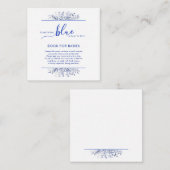 Blue Wildflower Something Blue Books for Baby Begleitkarte (Vorne/Hinten)