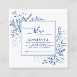 Blue Wildflower Something Blue Diaper Raffle  Begleitkarte