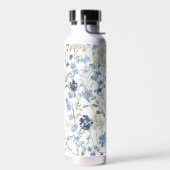 Blue Wildflower Watercolor Trinkflasche (Links)