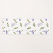 Blue Wildflower Watercolor  Yogamatte (Vorderseite (Horizontal))