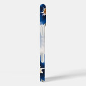 Blue Wildflowers Watercolor Phone Case (Rückseite / Rechts)